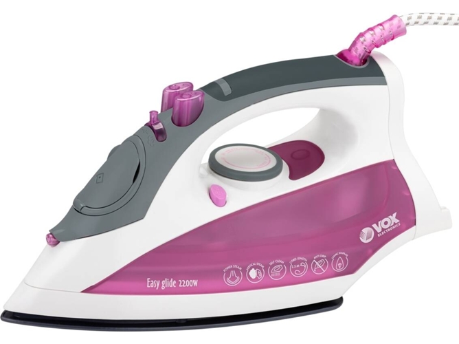 Plancha de Vapor VOX DBL7003 (Chorro de vapor g/min - Base Cerámica Iónica)