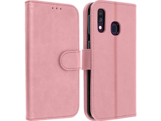 Funda Samsung Galaxy A40 AVIZAR Wallet Rosa