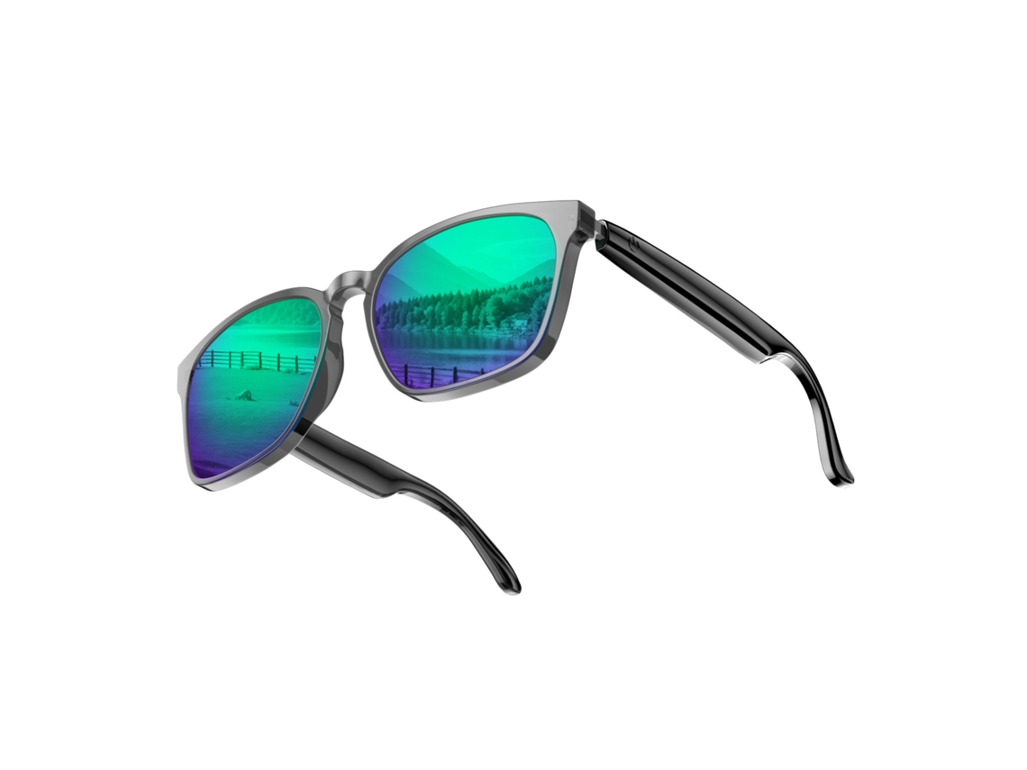 Gafas inteligentes Eifson A10 con traducción por IA y Bluetooth, ideales para videollamadas y fotos (iridiscentes)