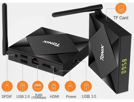 Box Smart TV YDCY TX6S 7.12-W (Android - 4K Ultra HD - 4 GB RAM - Wi-Fi)