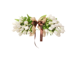 Decoración Colgante Para Dintel De Puerta Con Ratán Y Flores De Seda Para Bodas Y Hogares.