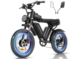Bicicleta Eléctrica Lookroad L20 Pro De 2000 W, Con Doble Motor, Dos Baterías De 52 V Y 20 Ah, Velocidad Máxima De 60 Km/h 20 Pulgadas