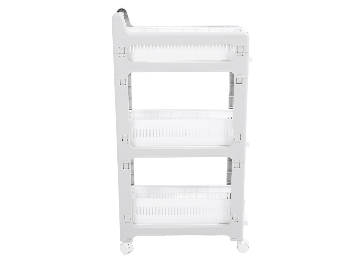 Carrito De Almacenamiento Con Diseño De Cesta Extraíble, Rueda Universal, Organizador De Almacenamiento De Gran Capacidad Con Freno Para El Hogar, 3
