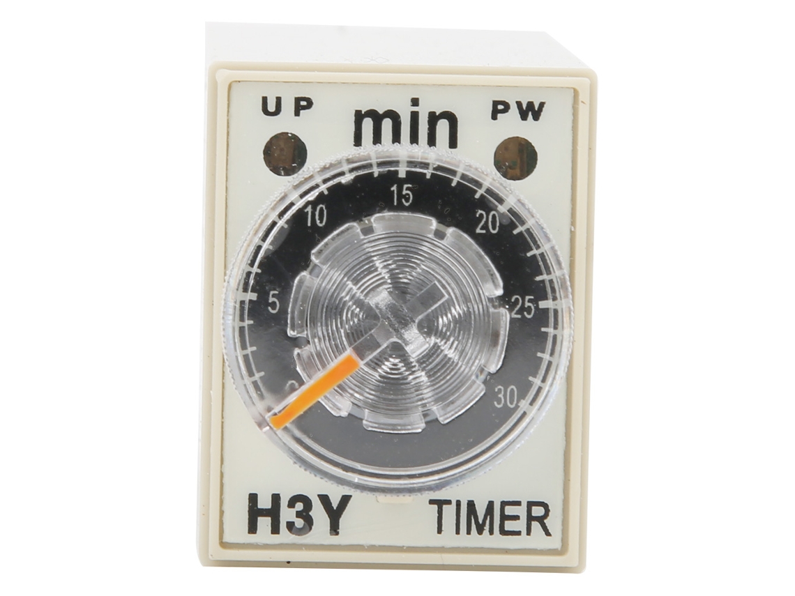 Relé Temporizador H3y-2 8 Pines 0-30 Minutos Dial 5a 24vdc Multiusos