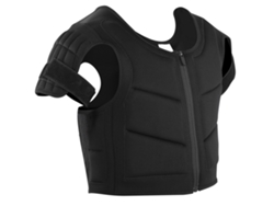 Chaleco protector corporal para niños y niñas, ideal para esquiar y patinar, diseño liso, talla XS (sin marca).