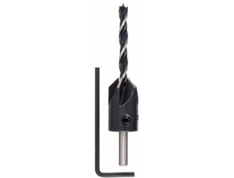 Brocas BOSCH en Espiral para Madera con Avellanador D= 5,0 mm; C= 85 mm