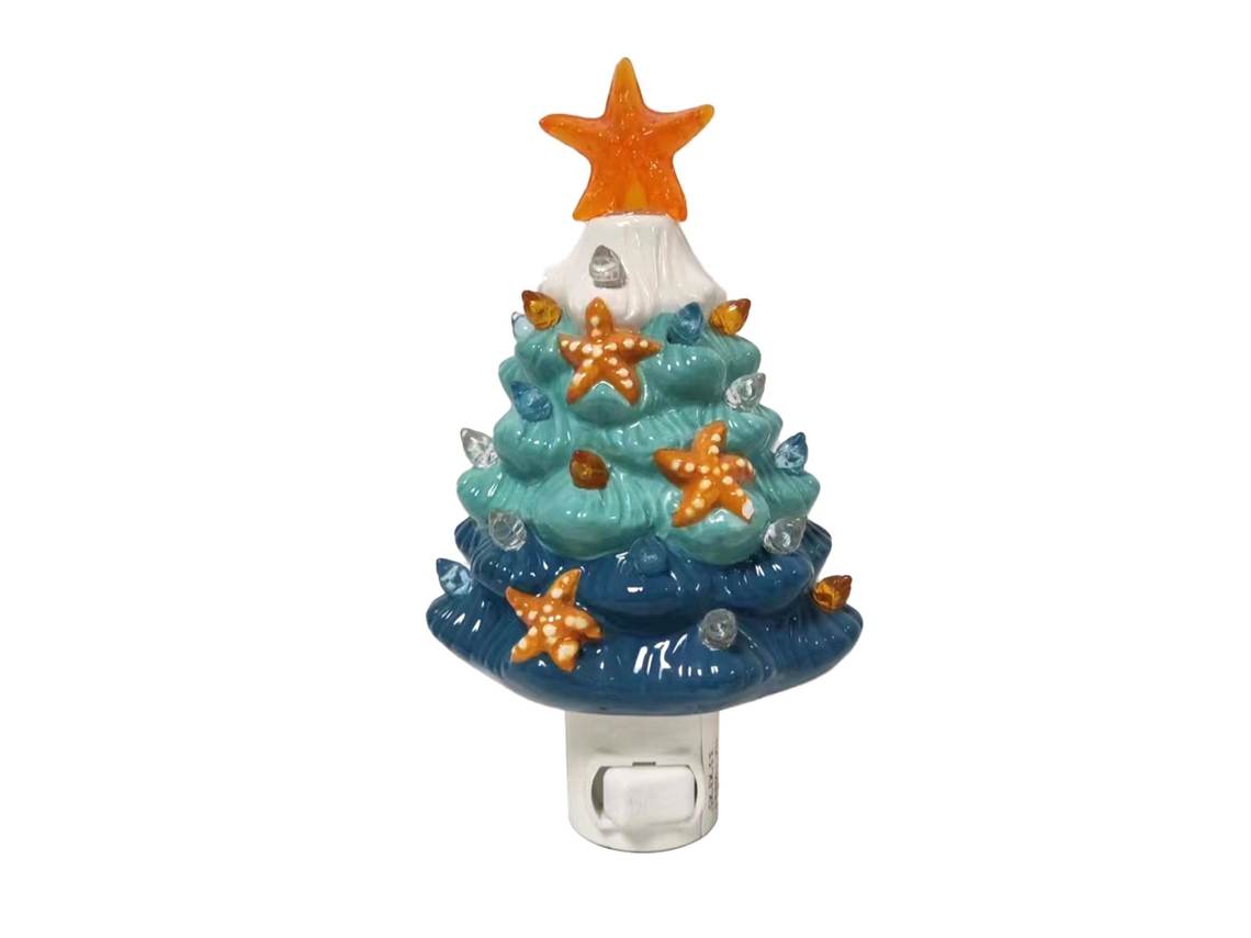 Lámpara de noche LED BJ con interruptor para adorno decorativo de árbol de Navidad, mesita de noche, oficina