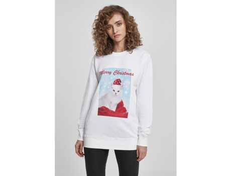 Camiseta mujer MISTER TEE merry chritma cat XS