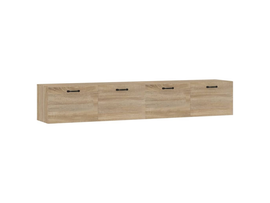 Maison Exclusive - Armarios Pared 2 Uds Contrachapada Roble Sonoma 100x36,5x35 Cm