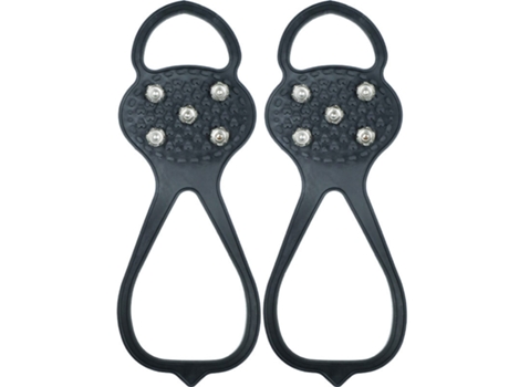 1 par de clavos antideslizantes para zapatos Negro 42-47