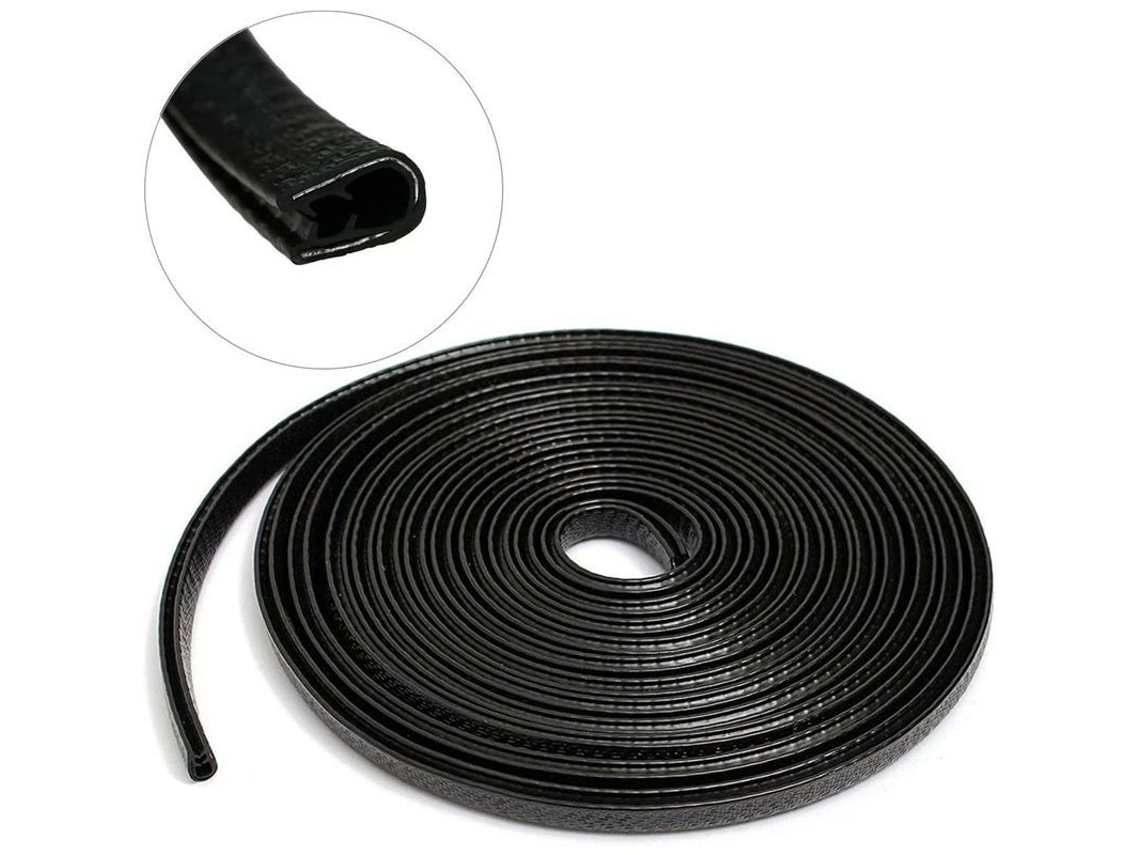 Protector De Borde De Puerta De Coche 4m De Goma Y Metal En Forma De U Para Coche Y Barco, Antidesgaste.