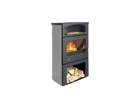 Estufa de leña gris plata 11kw 362115CGRISARG - GODIN