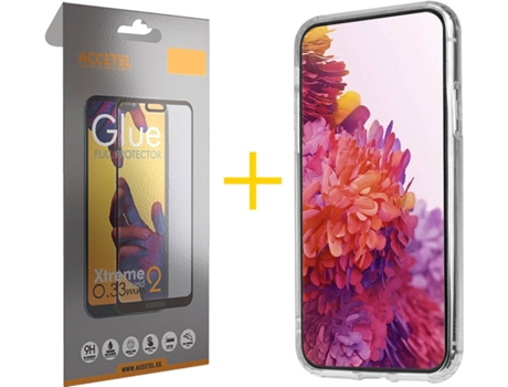 Carcasa + Protector de Pantalla para iPhone 11 Pro Max ACCETEL Transparente Claro