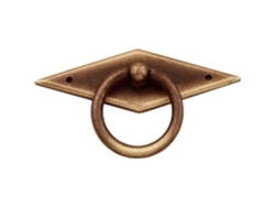 Pomo Para Muebles De Zamac Diámetro Del Anillo 89 Mm Bronce Mate Juego De 24 Piezas