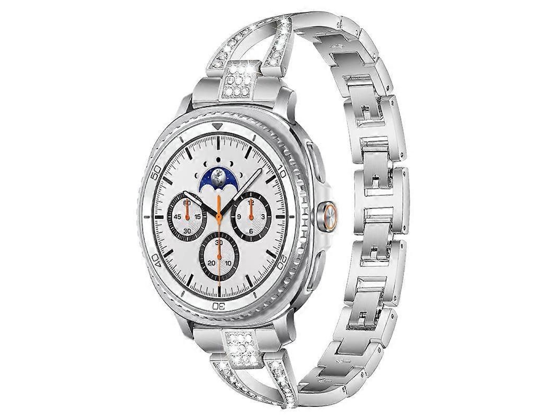 Pulsera de metal para reloj con diamante en forma de XE, fila única, Xdfind