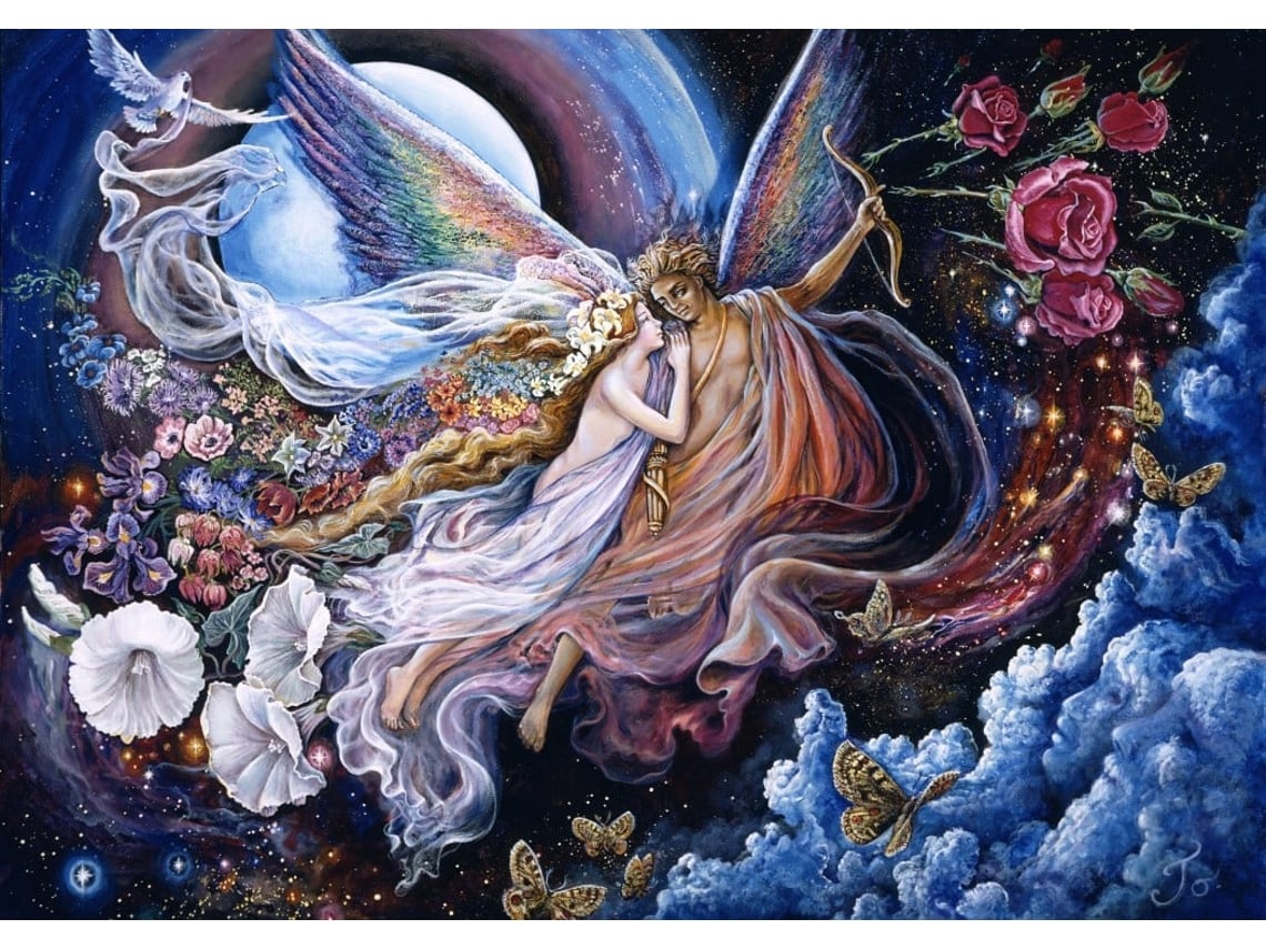 Puzzle Grafika Josephine Wall Fantasía Eros y Psique 1500 Piezas