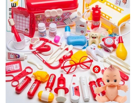 Los Niños Juegan A La Casa Juego de Juguetes de Doctor - Kit de Medicina de Simulación 52 Piezas Con Caja-173