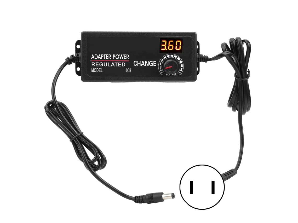 Adaptador Regulador De Potencia Cc Ajustable De 3-24 V 3 A 72 W Con Indicador De Voltaje