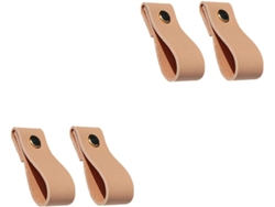 8 Piezas De Tiradores Cuero Para Cajones Muebles, Manijas Puertas Gabinetes Cocina, Manijas Cómodas