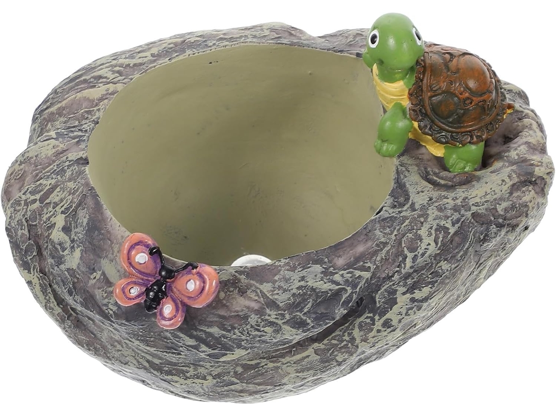 Maceta Decorativa De Resina Con Forma De Tortuga, Maceta Compacta Para Suculentas.