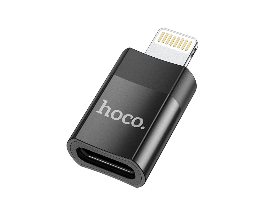 Adaptador Hoco Tipo C a Lightning para iPhone 13, 14 y 15 Pro, funda Hoco de carga rápida