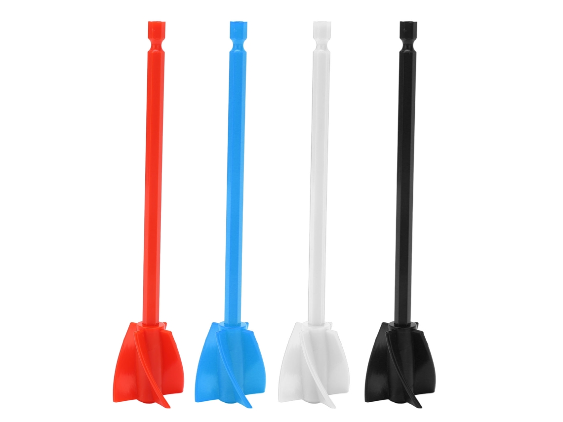 4 Paletas Reutilizables Para Mezclar Resina Con 5 Aspas Y Accesorio Para Broca Para Pintura Epoxi.