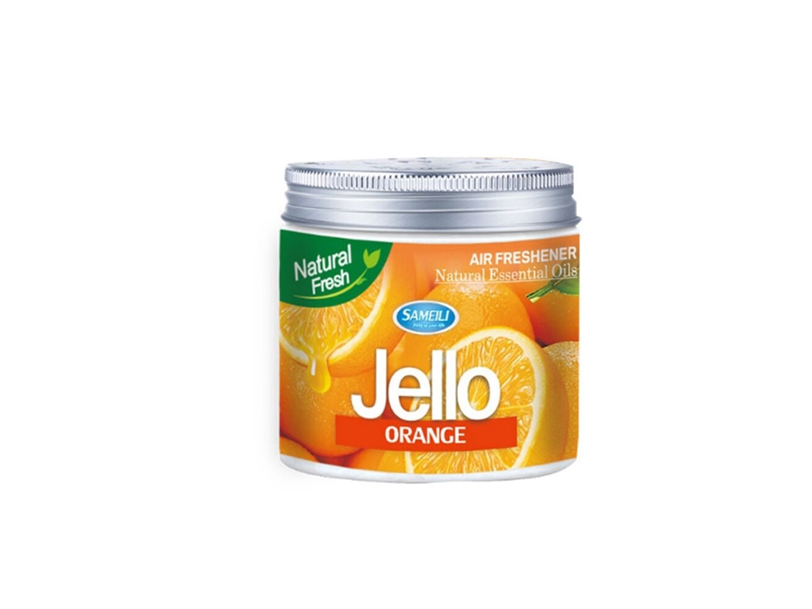 Ambientador Para Coche En Gelatina De 220 G, Bálsamo Desodorizante Con Fragancia Duradera Y Aroma A Naranja.