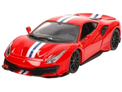 Carro de Colección BURAGO Ferrari 488 Pista 1:24 (Edad Mínima: 3 años)