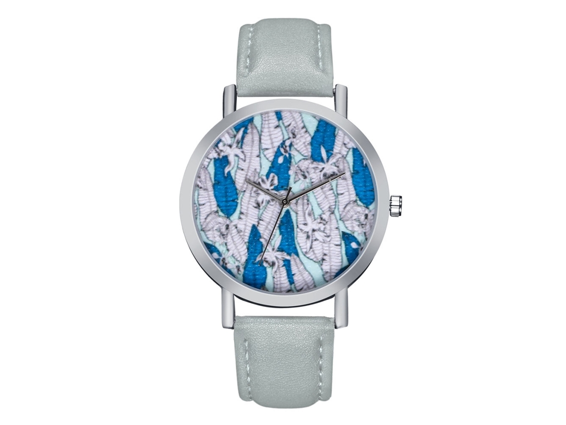 Reloj De Cuarzo Con Correa De Cuero, 3 Manecillas, Estilo Sencillo Y Moderno Para Mujer (gris)