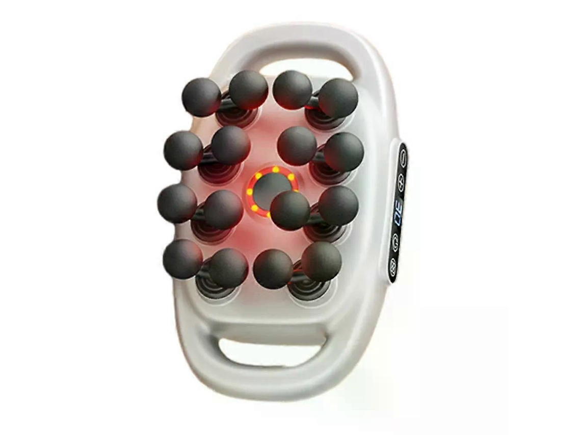 Masajeador corporal vibratorio de alta frecuencia con 16 cabezales para fascia - Nostalgia88