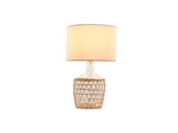 Lámpara de mesa de cristal y cuerda, 28x28x45cm ALEXANDRA HOUSE LIVING