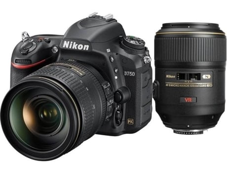 Kit Cámara Réflex NIKON D750 AF-S 24-120MM F4G ED VR + AF-S 105MM F2.8G IF-ED VR Micro