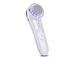 Instrumento de beleza para rejuvenescimento da pele, dispositivo facial, massageador facial LED 7 em 1, máquina de tela de alta frequência (branco)