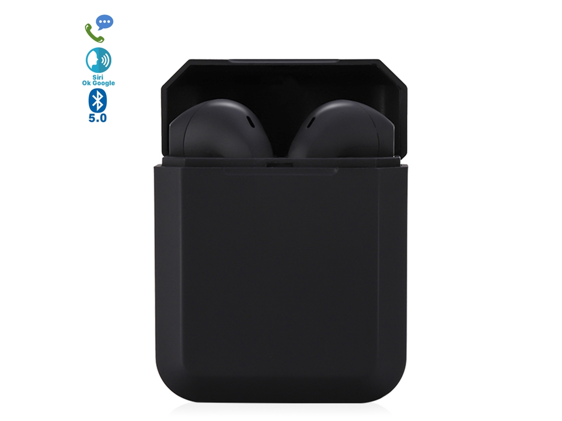 Auriculares Tws I2 Bluetooth 5.0 Táctil Con Base De Carga Diseño Ergonómico Exclusivo Poligonal.cancelación Ruido Ambiental.