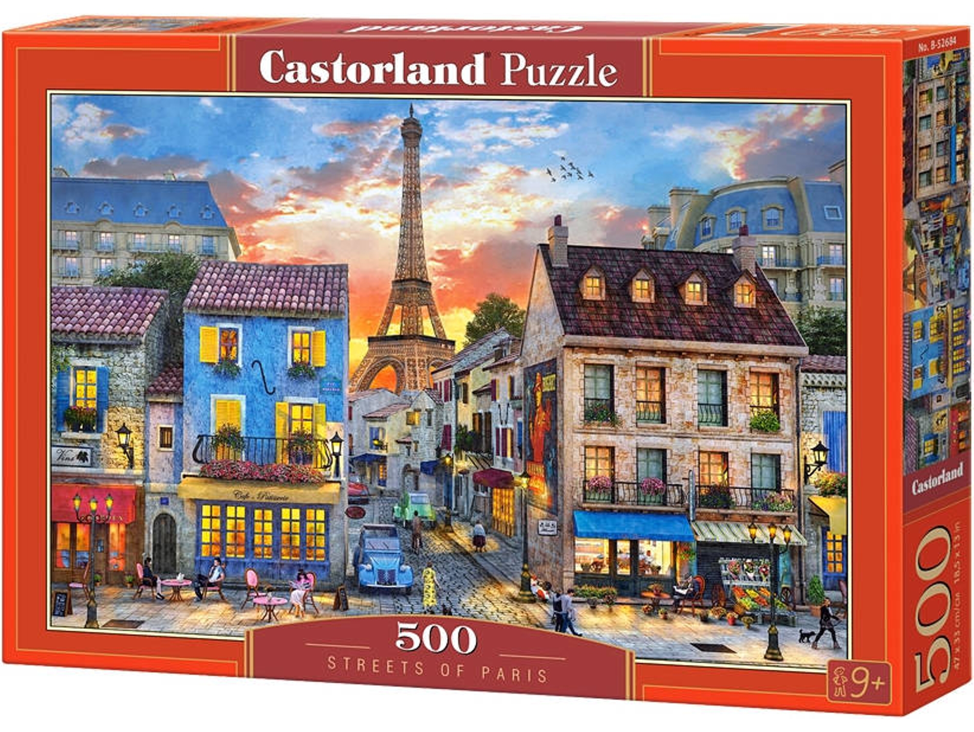 Puzzle CASTORLAND Streets of Paris (500 Piezas)