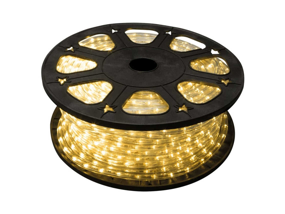 HQ POWER Guirnalda LED de cuerda blanco cálido 45 m