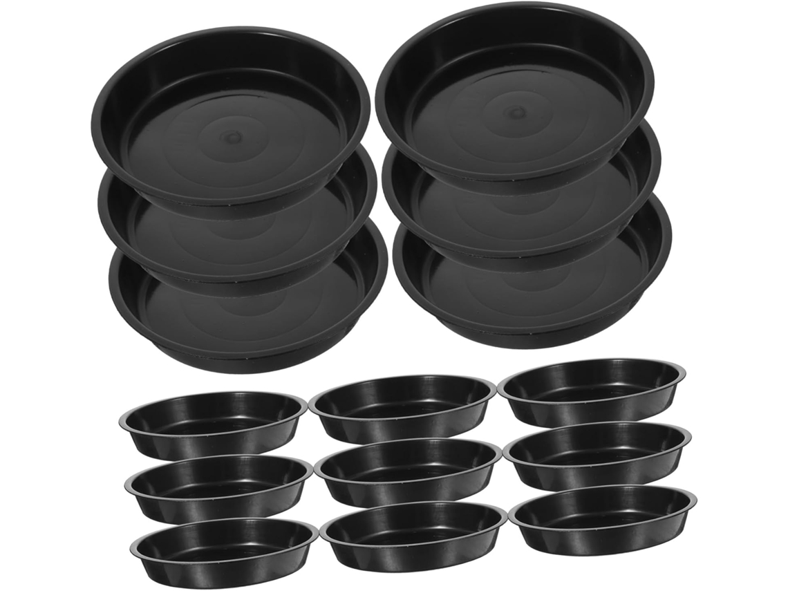 Bandejas De Plástico De 25 Piezas Para Macetas, Platillos Impermeables, Ideales