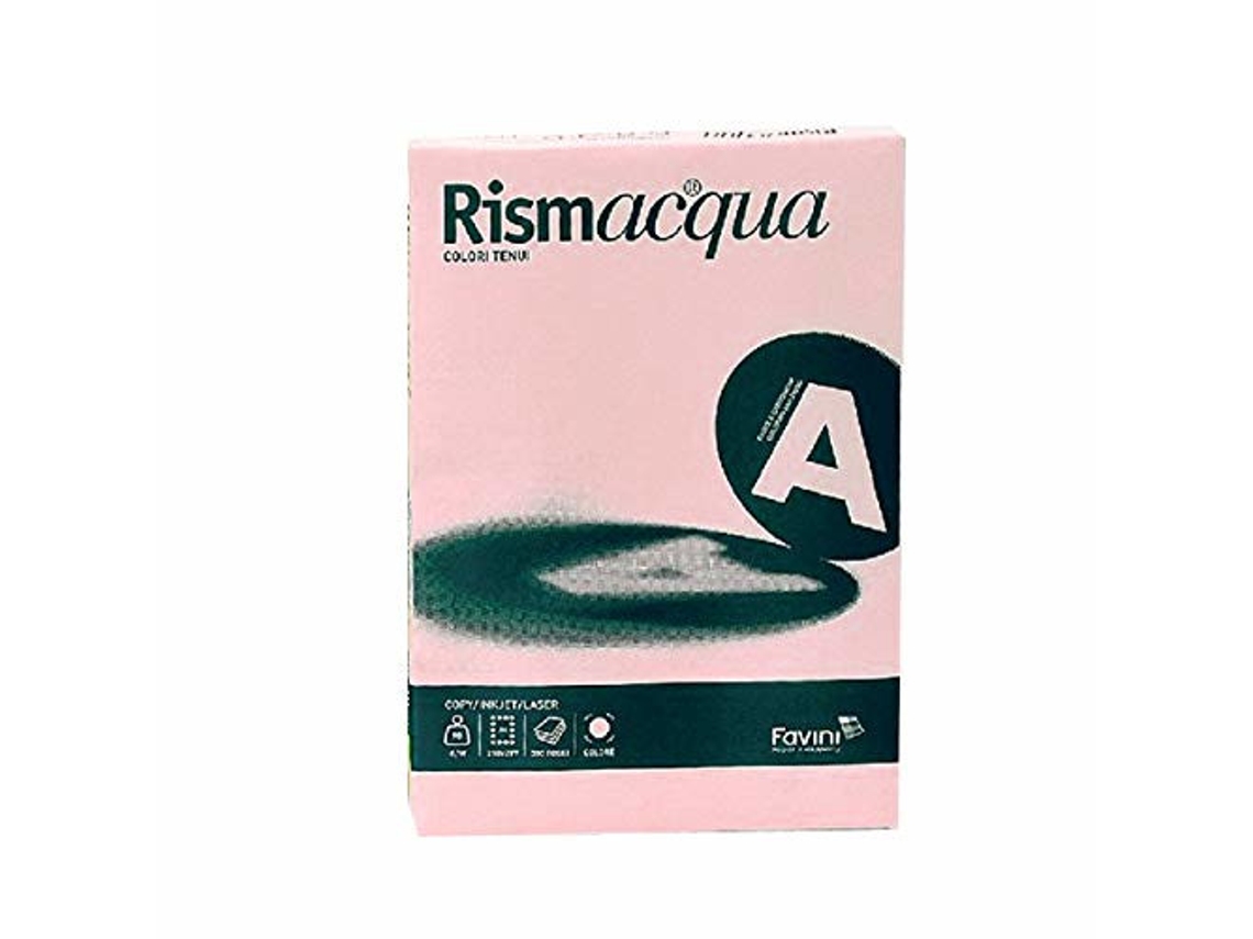 FAVINI Rismacqua Papel para Impresora de Inyección de Tinta A3 297X420 Mm 200 Hojas Rosa