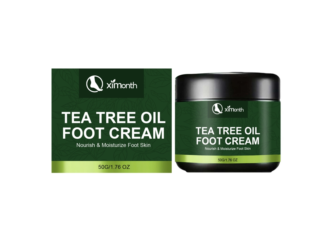 Crema para el cuidado de los pies con aceite de árbol de té
