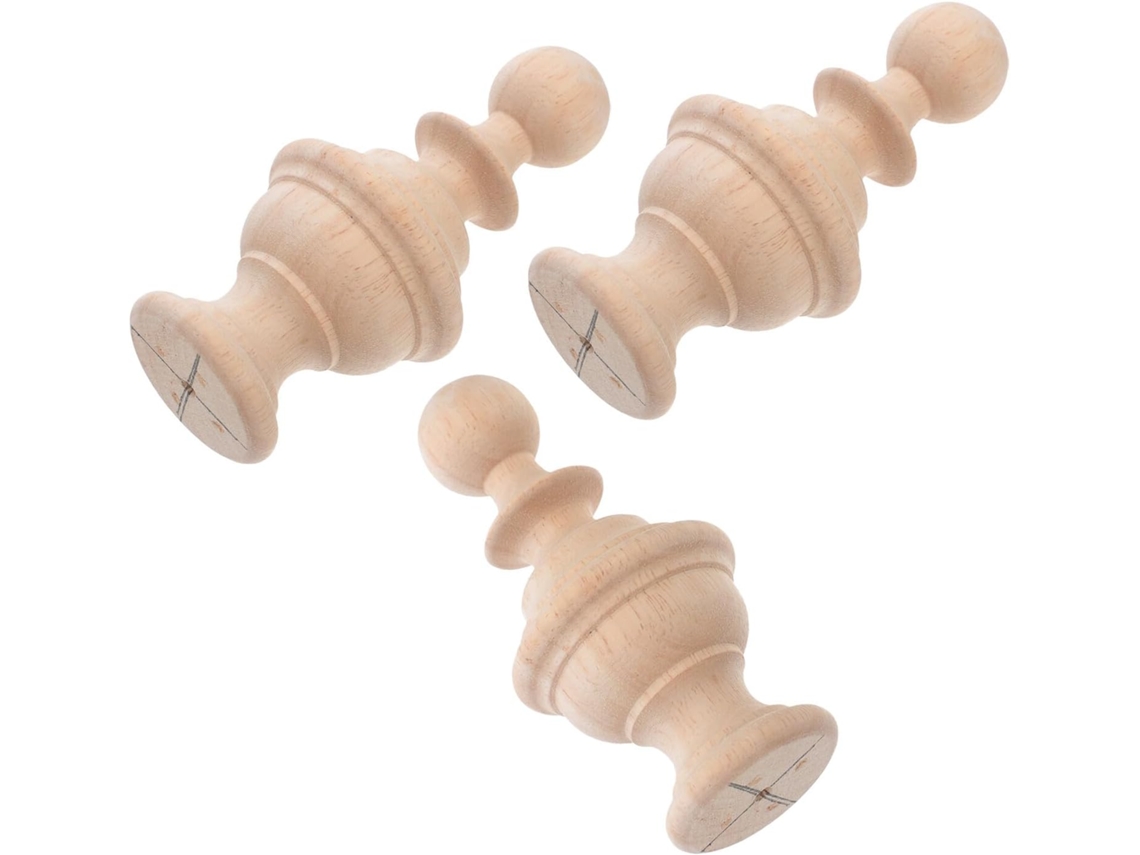 Adornos Madera Natural Escaleras Tapas Resistentes Postes Barandillas Decoración Cálida Clásica Hogar Cama