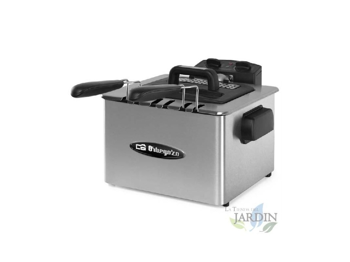 Freidora Acero Inoxidable, 4,5l, Termostato Regulable, 2180w, Freidora, Acero Inoxidable, Capacidad 4,5l, Termostato Suinga