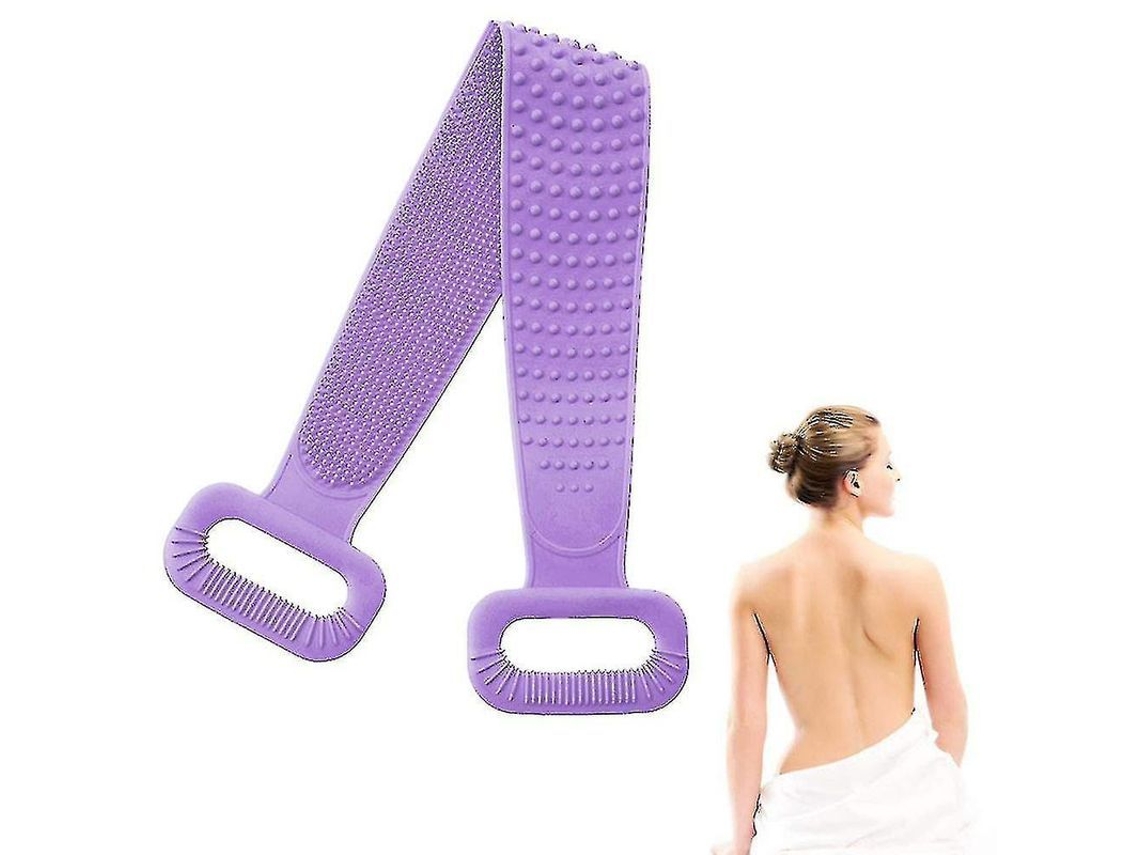 Cepillo De Baño De Silicona Para La Espalda, Cepillo Corporal Exfoliante, Masaje Cómodo, Para Hombres Y Mujeres.
