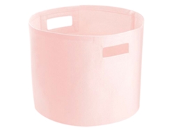 Cesta de almacenamiento de lona Westford Mill S rosa pastel