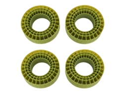 Inserto De Espuma Para Neumáticos Rc, 4 Piezas, 3 Capas, Silicona Impermeable Y Resistente A La Temperatura Para Neumáticos De 1,9 Pulgadas De Coches Rc A Escala 1/10, Color Verde.