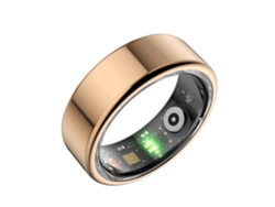 Anillo inteligente con monitorización del sueño 24 horas, frecuencia cardíaca, presión arterial y oxígeno en sangre (dorado, talla 9)