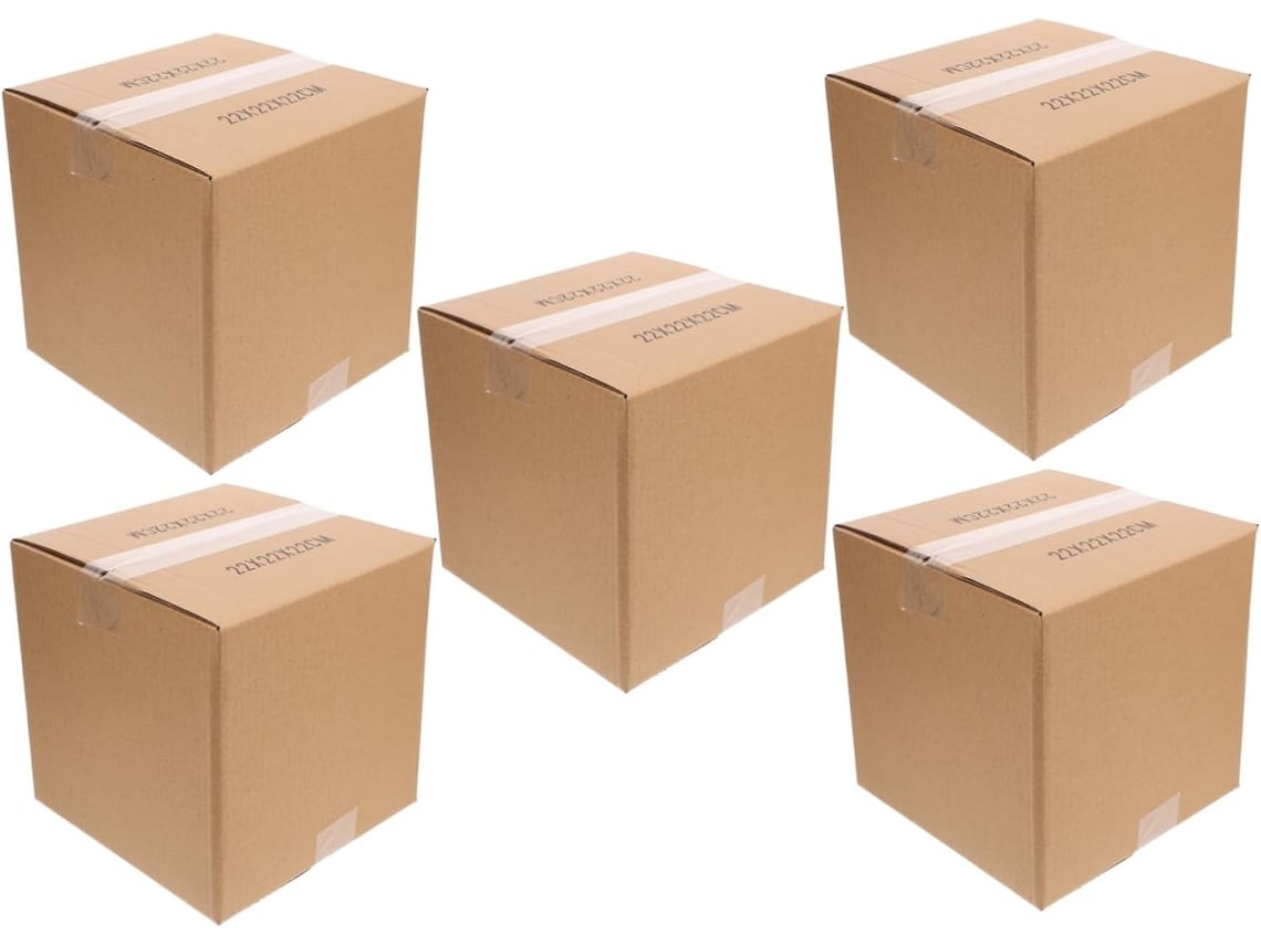 Juego De 5 Cajas De Embalaje Resistentes, Cajas Cuadradas Para Mudanzas