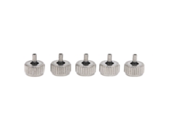 Juego De 5 Coronas De Reloj De Acero Plateado Duradero, Repuestos Para Relojes, 5,5 Mm