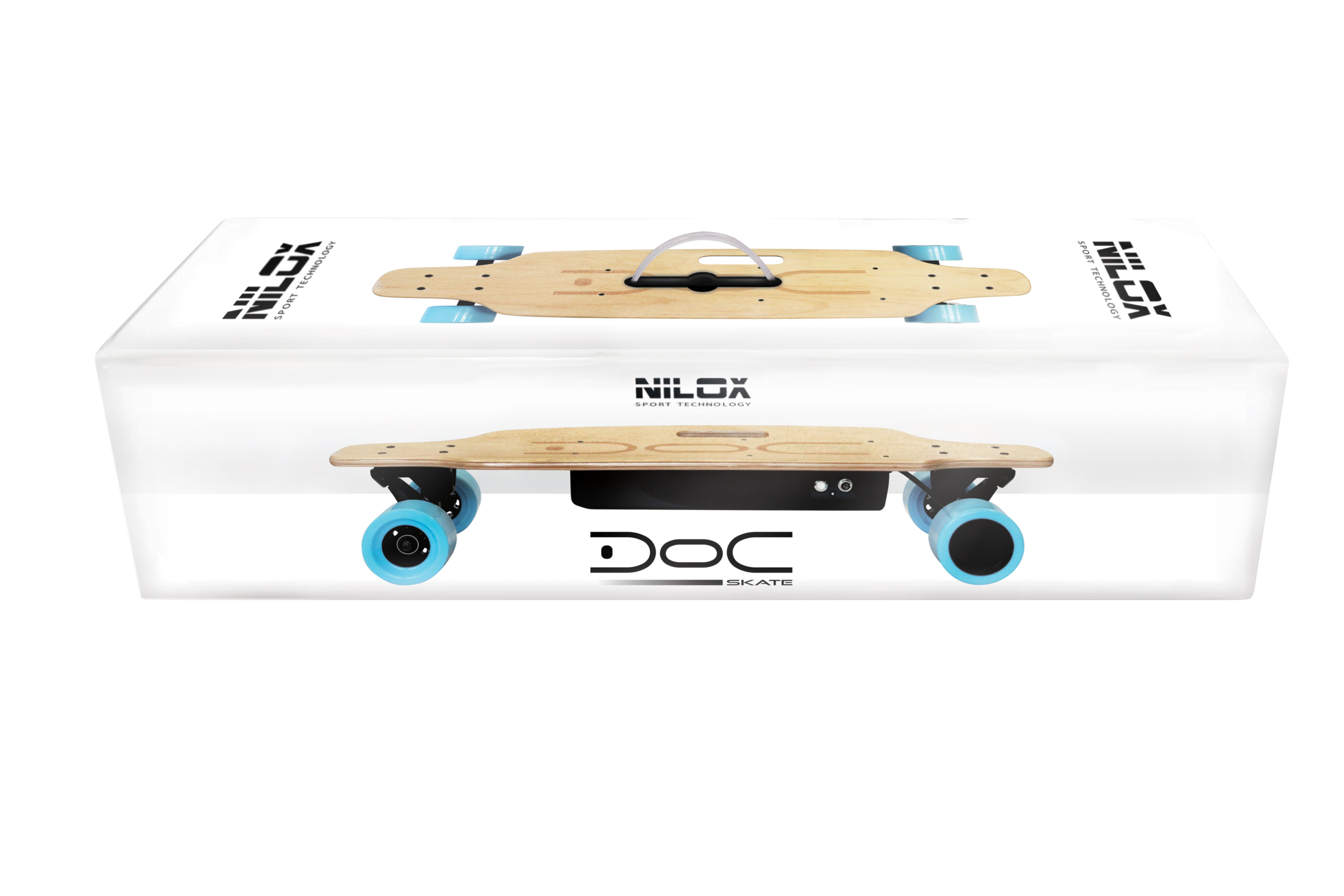 Skateboard Nilox 30nxskmo00002 azul 20km 12kmh 3.3 doc sky madera 4400 mah 200w