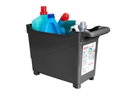 Cesta Organizadora DE PLÁSTICO FUERTE Con Ruedas Nº 3. Ideal Bajo Fregadero. pintada