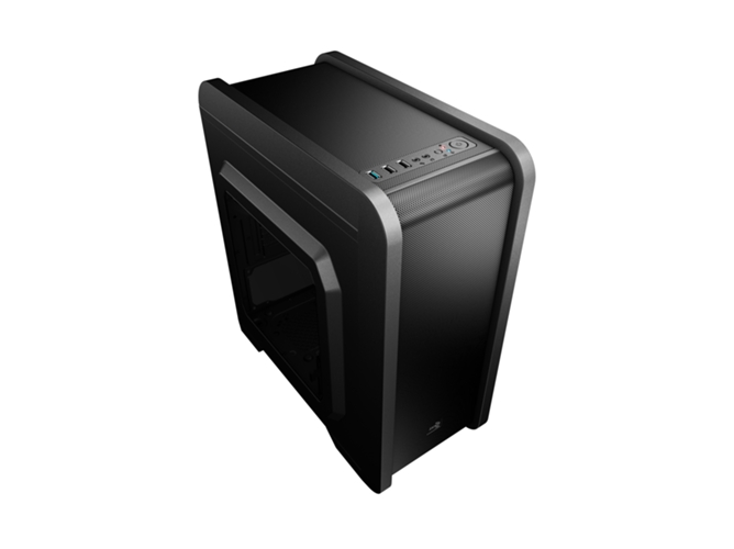 Caja PC AEROCOOL QS-240 (ATX Micro Tower - Negro)